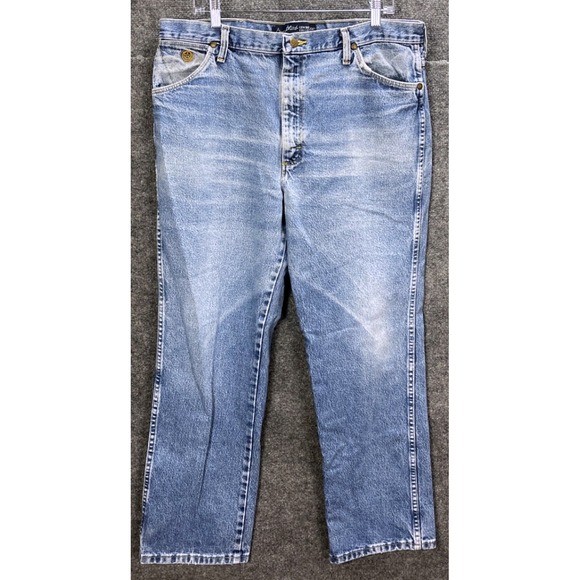 Wrangler George Strait Cowboy Cut Jeans Straight Leg Denim Classic Fit 37x30 - Picture 1 of 8